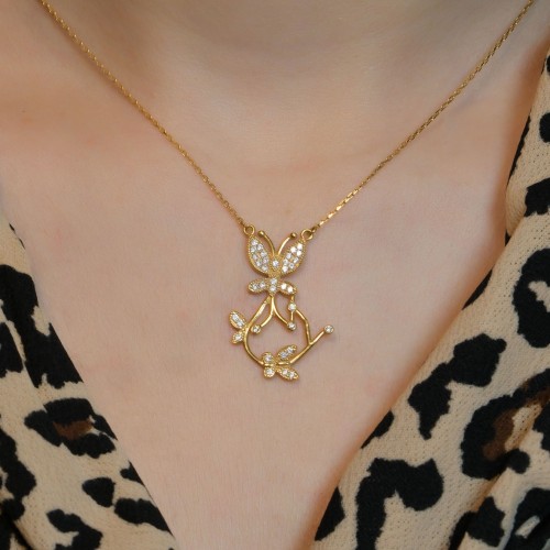 KELEBEK KOLYE 22 AYAR A013563