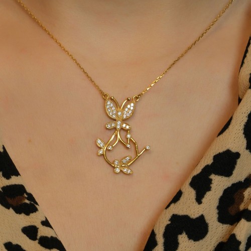 KELEBEK KOLYE 22 AYAR A013563