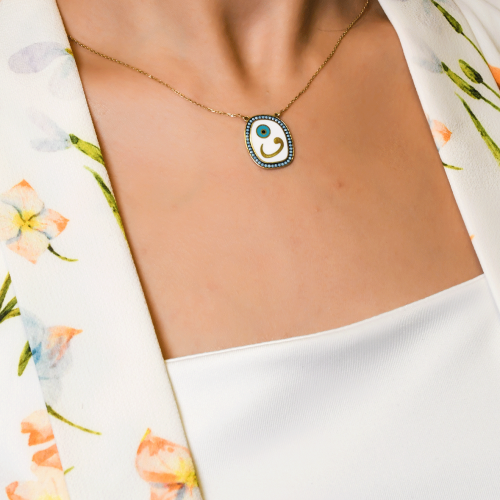 VAV&NAZAR BONCUKLU KOLYE 14 AYAR A015288