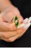 YEŞİL TAŞLI YÜZÜK 22 AYAR A021694