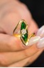 YEŞİL TAŞLI YÜZÜK 22 AYAR A021694