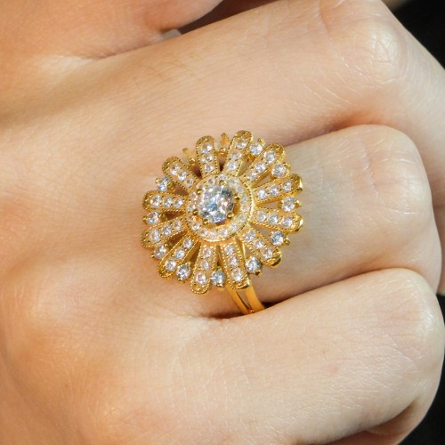 TAŞLI FANTAZİ YÜZÜK 22 AYAR A026454 TAŞLI FANTAZİ YÜZÜK 22 AYAR A026454