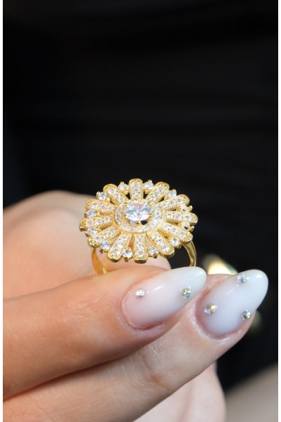 TAŞLI FANTAZİ YÜZÜK 22 AYAR A026454