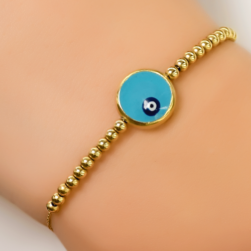 NAZAR BONCUKLU BİLEKLİK 14 AYAR A027699 NAZAR BONCUKLU BİLEKLİK 14 AYAR A027699