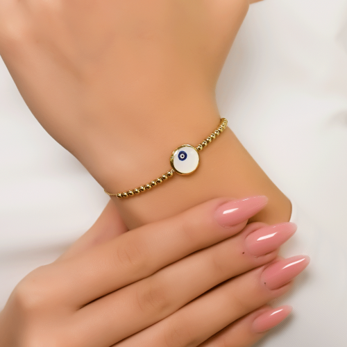 NAZAR BONCUKLU KELEPÇE 14 AYAR A027700 NAZAR BONCUKLU KELEPÇE 14 AYAR A027700