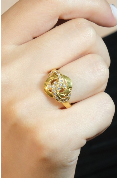 TAŞLI FANTAZİ YÜZÜK 22 AYAR A028543