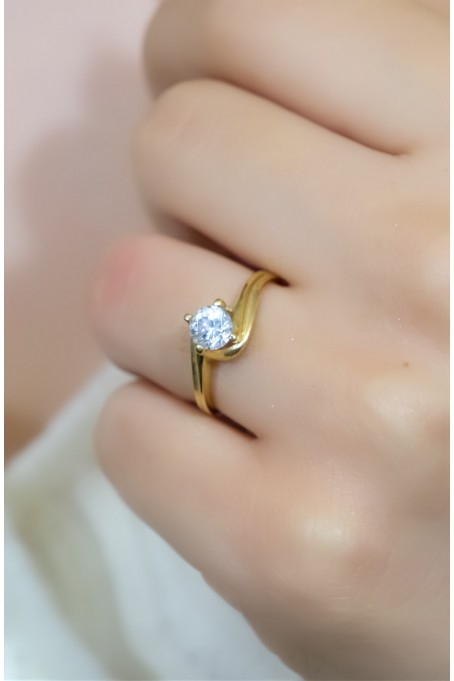 TEKTAŞ YÜZÜK 14 AYAR A028723