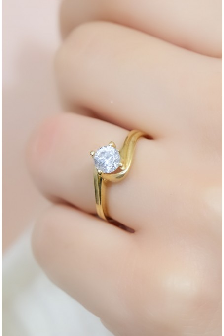 TEKTAŞ YÜZÜK 14 AYAR A028723