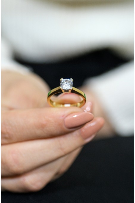 TEKTAŞ YÜZÜK 14 AYAR A028742