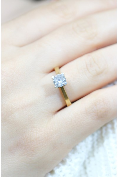 TEKTAŞ YÜZÜK 14 AYAR A028742