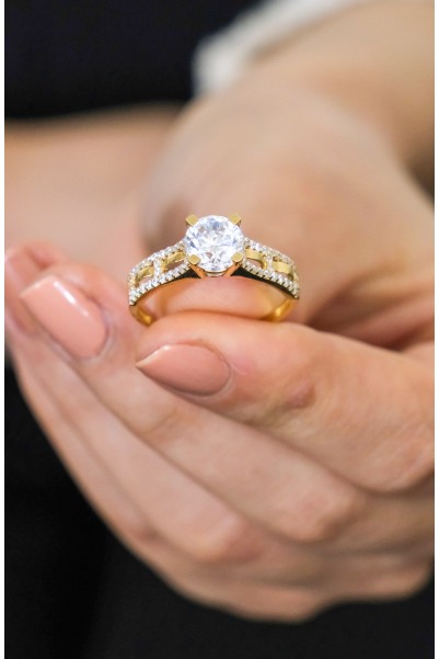 TEKTAŞ YÜZÜK 14 AYAR A029948