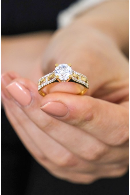 TEKTAŞ YÜZÜK 14 AYAR A029948 TEKTAŞ YÜZÜK 14 AYAR A029948