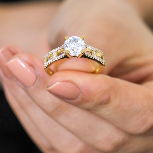 TEKTAŞ YÜZÜK 14 AYAR A029948 TEKTAŞ YÜZÜK 14 AYAR A029948