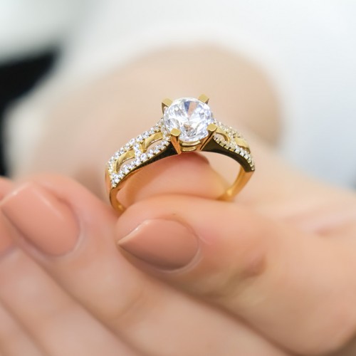 TEKTAŞ YÜZÜK 14 AYAR A029948 TEKTAŞ YÜZÜK 14 AYAR A029948