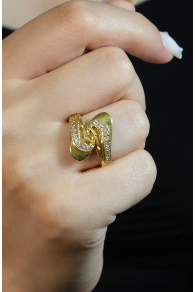 TAŞLI FANTAZİ YÜZÜK 22 AYAR A030120