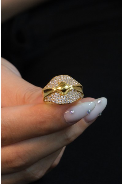 TAŞLI FANTAZİ YÜZÜK 22 AYAR A030388