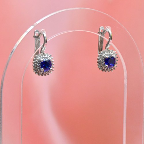 MAVİ TAŞLI KÜPE 14 AYAR A030749 MAVİ TAŞLI KÜPE 14 AYAR A030749