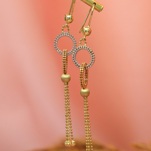 DORİKALI SALLANTI KÜPE 14 AYAR A030779 DORİKALI SALLANTI KÜPE 14 AYAR A030779