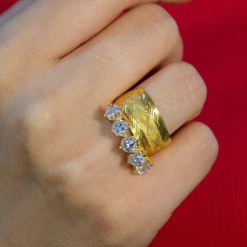 BEŞTAŞ ALYANS ÇİFT YÜZÜK 22 AYAR A031676 BEŞTAŞ ALYANS ÇİFT YÜZÜK 22 AYAR A031676