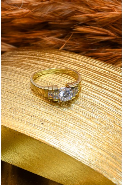 TASARIM TEKTAŞ YÜZÜK 14 AYAR A032463