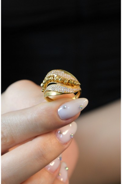 DORİKALI YÜZÜK 22 AYAR A033583