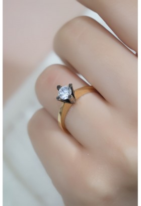 TEKTAŞ YÜZÜK 14 AYAR A034336 TEKTAŞ YÜZÜK 14 AYAR A034336