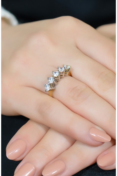 BEŞTAŞ YÜZÜK 14 AYAR A035906 BEŞTAŞ YÜZÜK 14 AYAR A035906