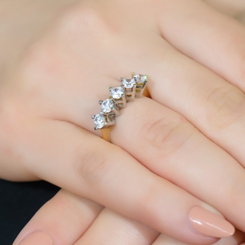 BEŞTAŞ YÜZÜK 14 AYAR A035906 BEŞTAŞ YÜZÜK 14 AYAR A035906