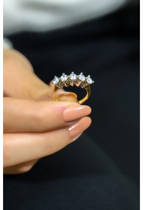 BEŞTAŞ YÜZÜK 14 AYAR A035906 BEŞTAŞ YÜZÜK 14 AYAR A035906