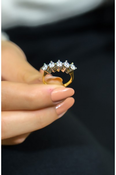 BEŞTAŞ YÜZÜK 14 AYAR A035906 BEŞTAŞ YÜZÜK 14 AYAR A035906