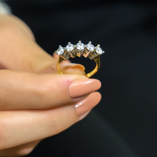 BEŞTAŞ YÜZÜK 14 AYAR A035906 BEŞTAŞ YÜZÜK 14 AYAR A035906