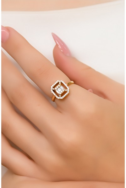 BAGET YÜZÜK 14 AYAR A035955