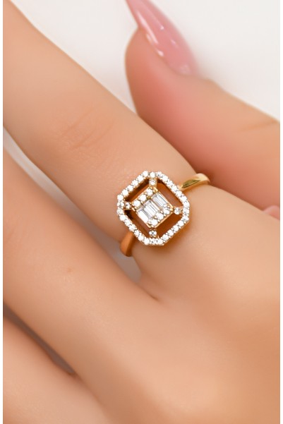 BAGET YÜZÜK 14 AYAR A035955