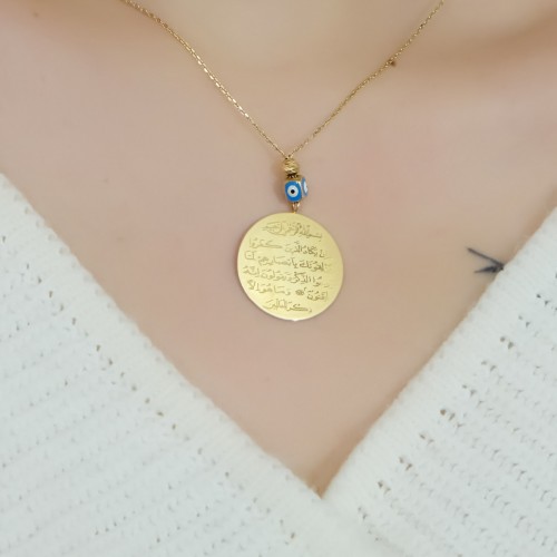 NAZAR DUASI KOLYE 14 AYAR A037394 NAZAR DUASI KOLYE 14 AYAR A037394