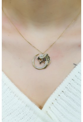 ASLAN MOTİFLİ KOLYE 14 AYAR A037404 ASLAN MOTİFLİ KOLYE 14 AYAR A037404