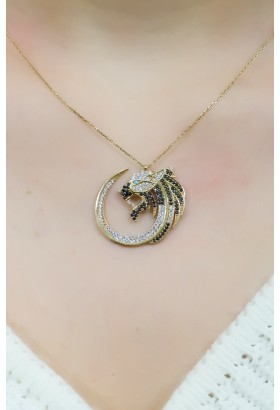 ASLAN MOTİFLİ KOLYE 14 AYAR A037404 ASLAN MOTİFLİ KOLYE 14 AYAR A037404