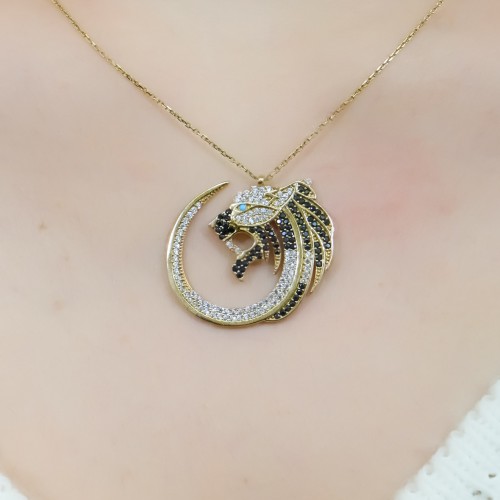 ASLAN MOTİFLİ KOLYE 14 AYAR A037404 ASLAN MOTİFLİ KOLYE 14 AYAR A037404