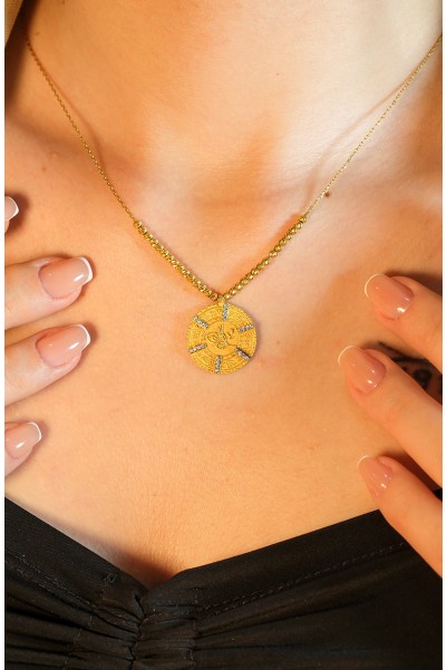 TUĞRALI DORİKA KOLYE 22 AYAR A040114 TUĞRALI DORİKA KOLYE 22 AYAR A040114