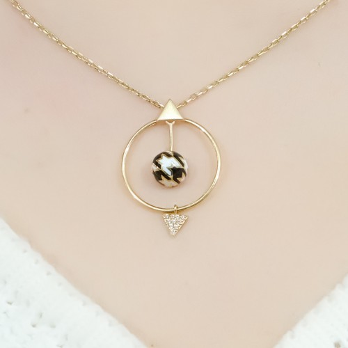 ROBERTO BRAVO PİED DE POULE KOLYE A040349 ROBERTO BRAVO PİED DE POULE KOLYE A040349