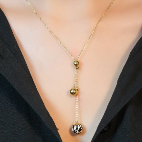 ROBERTO BRAVO PİED DE POULE KOLYE A040352 ROBERTO BRAVO PİED DE POULE KOLYE A040352