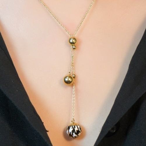 ROBERTO BRAVO PİED DE POULE KOLYE A040352 ROBERTO BRAVO PİED DE POULE KOLYE A040352