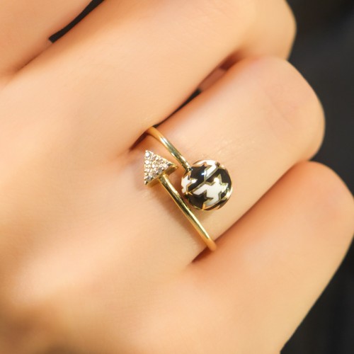 ROBERTO BRAVO PİED DE POULE YÜZÜK A040397 ROBERTO BRAVO PİED DE POULE YÜZÜK A040397