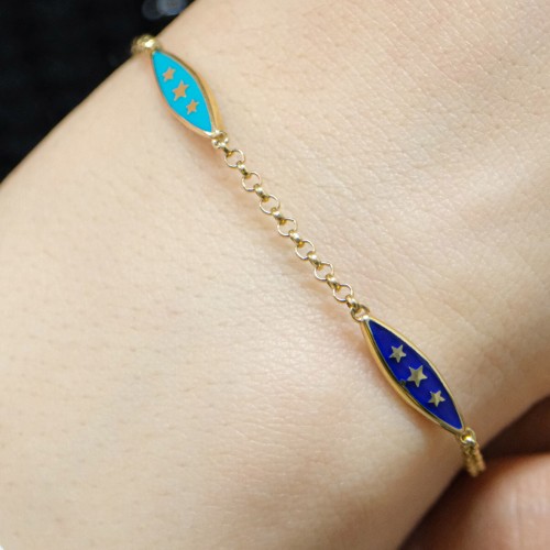 YILDIZLI ÇITIR BİLEKLİK 14 AYAR A041158 YILDIZLI ÇITIR BİLEKLİK 14 AYAR A041158