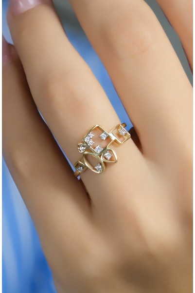 FANTAZİ YÜZÜK 14 AYAR A041471