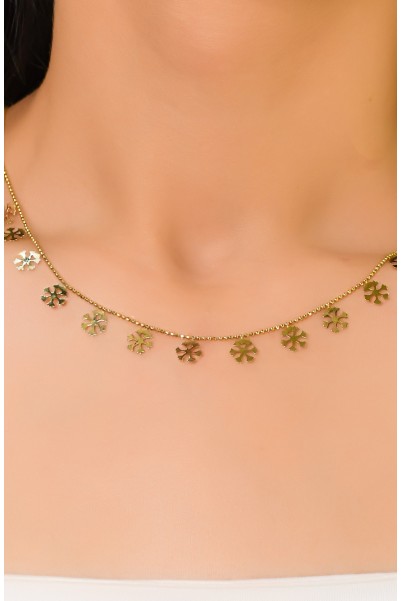 KAR TANESİ KOLYE 14 AYAR A041806 KAR TANESİ KOLYE 14 AYAR A041806