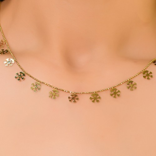 KAR TANESİ KOLYE 14 AYAR A041806 KAR TANESİ KOLYE 14 AYAR A041806