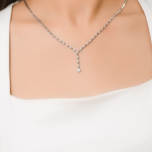 ÇİÇEKLİ KOLYE 14 AYAR A043419