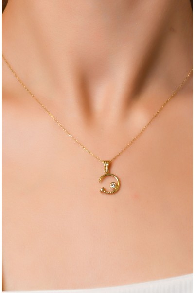 TAŞ UÇLU ÇITIR KOLYE 14 AYAR A043518 TAŞ UÇLU ÇITIR KOLYE 14 AYAR A043518