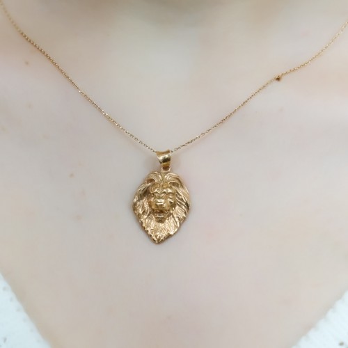 ASLAN BAŞ KOLYE 14 AYAR A043521 ASLAN BAŞ KOLYE 14 AYAR A043521