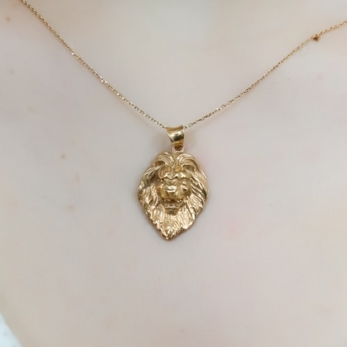 ASLAN BAŞ KOLYE 14 AYAR A043521 ASLAN BAŞ KOLYE 14 AYAR A043521